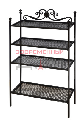 Этажерка "Четыре полки" (корич.глянец) /Воронеж/ 630х260х1090 мм